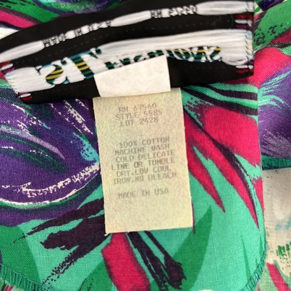 Vintage Colorful Floral Floral Dress - Picture 14 of 14